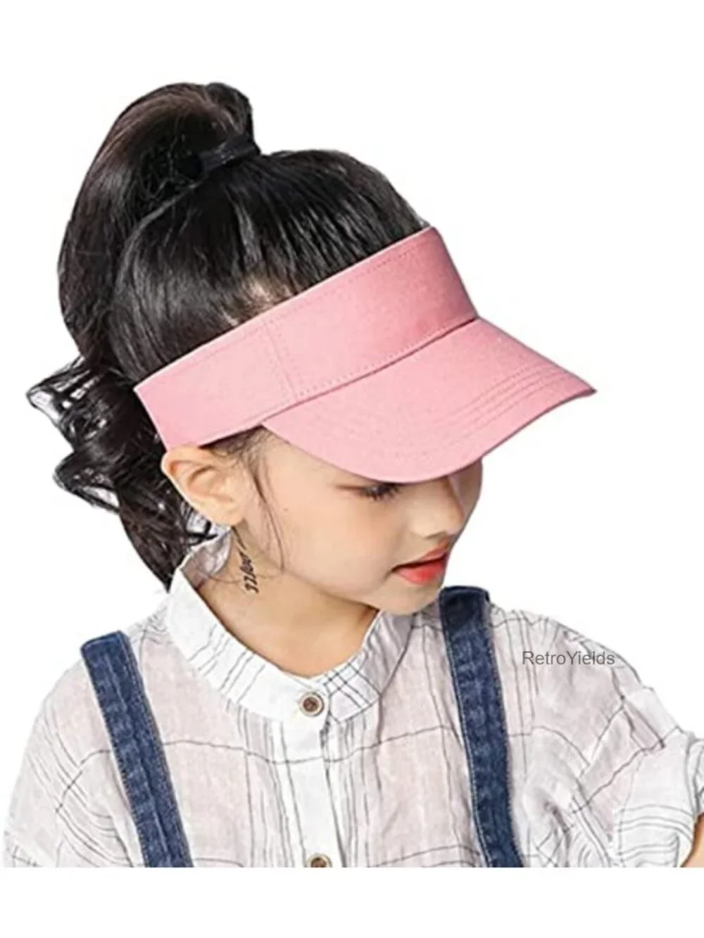 Toddler Sun Visor Girls Summer UV Protection Cotton Adjustable Sport Cap
